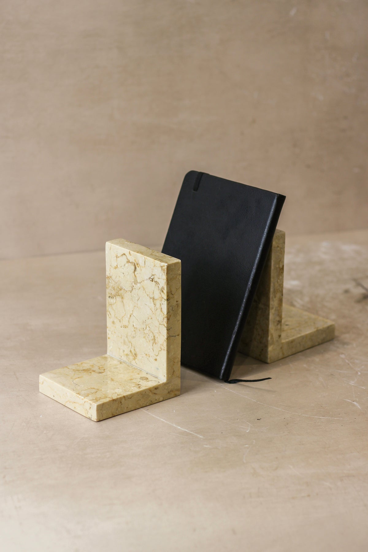 Marble Square Bookends