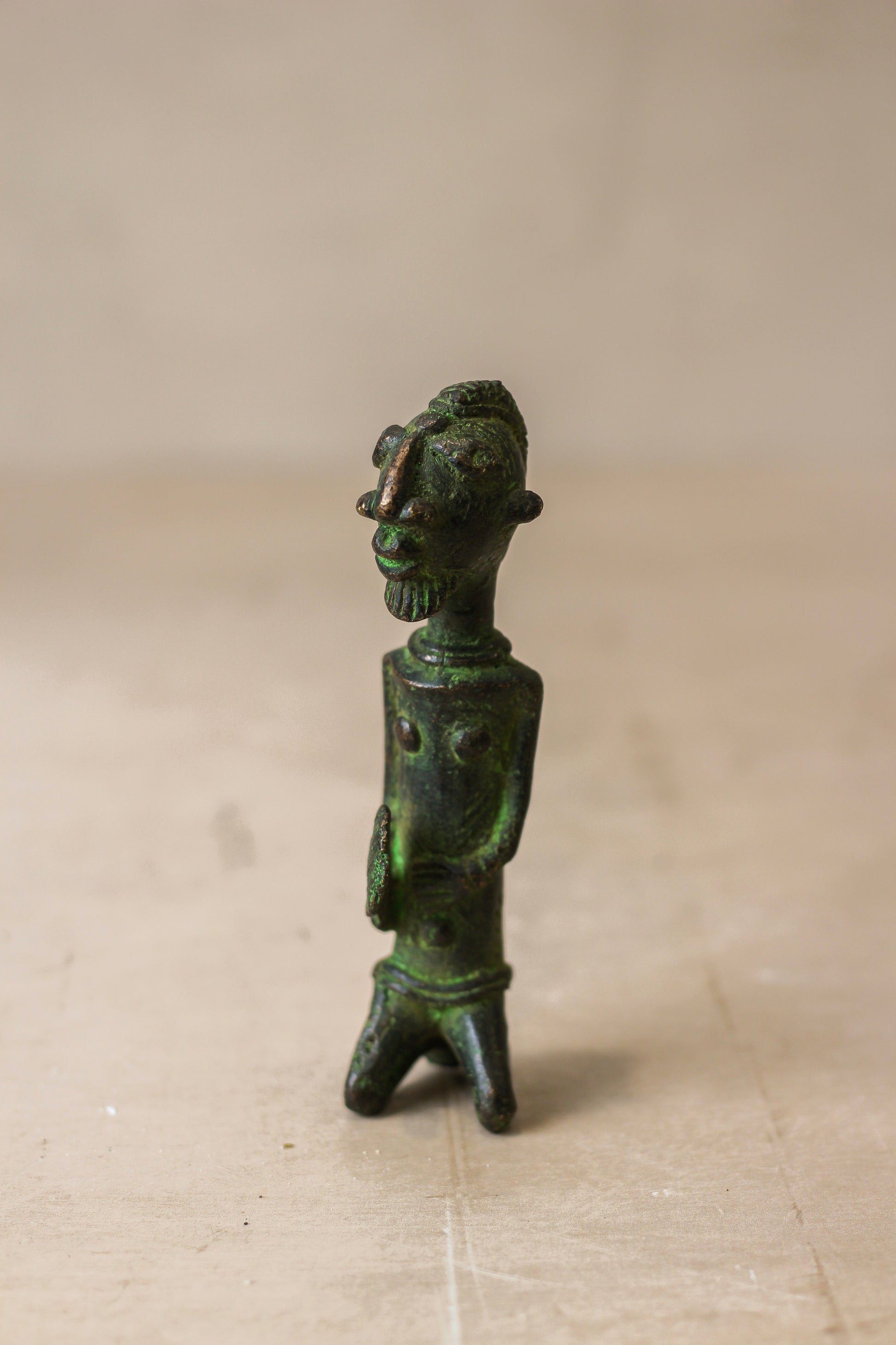 Benin Bronze Statue - 79.8