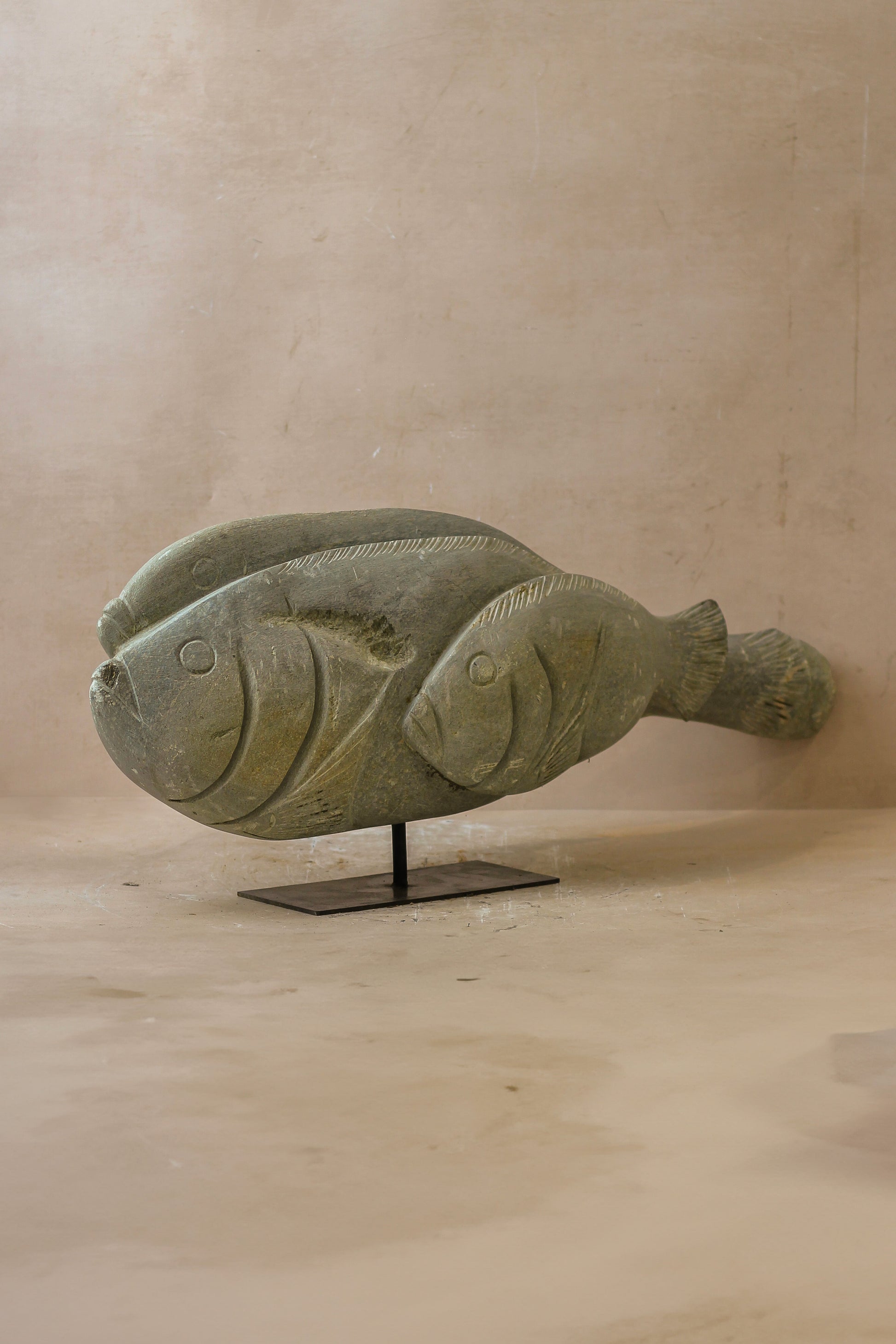 Stone Fish Sculpture - Zimbabwe - 99.1