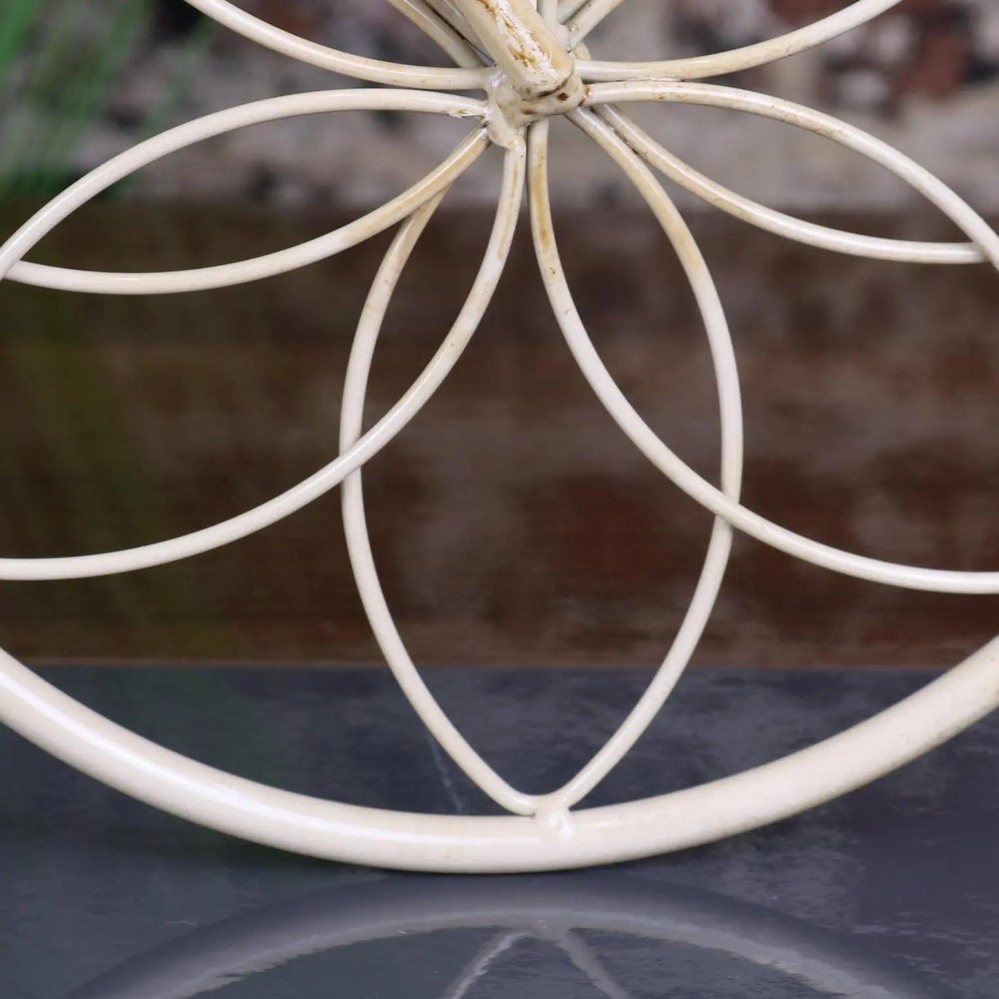 Bike Planter Metal Vintage White