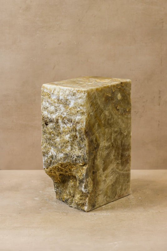 Onyx Side Table Pedestal Raw - Solid - No 1