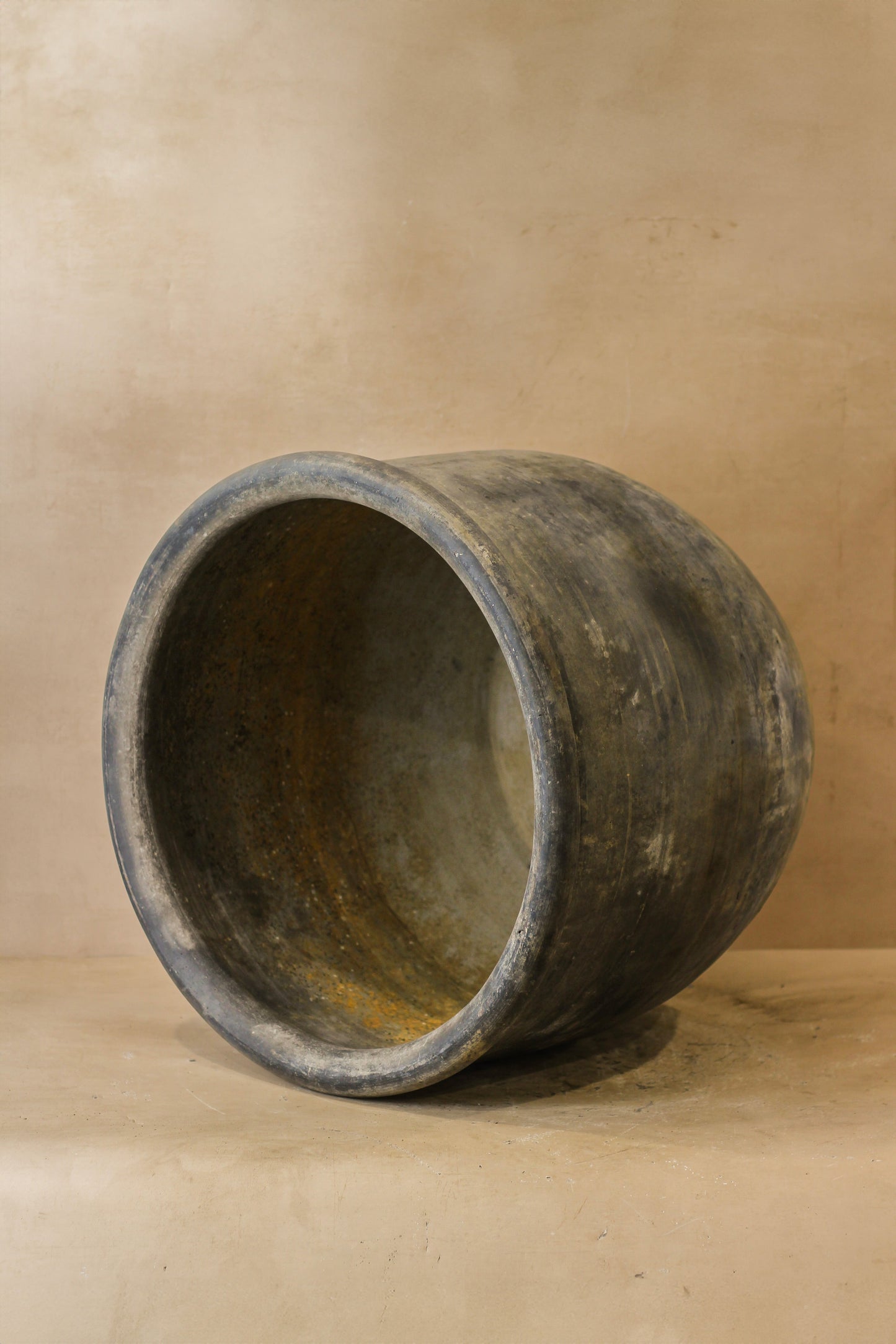 Big Old Grey Asian Pots - L007