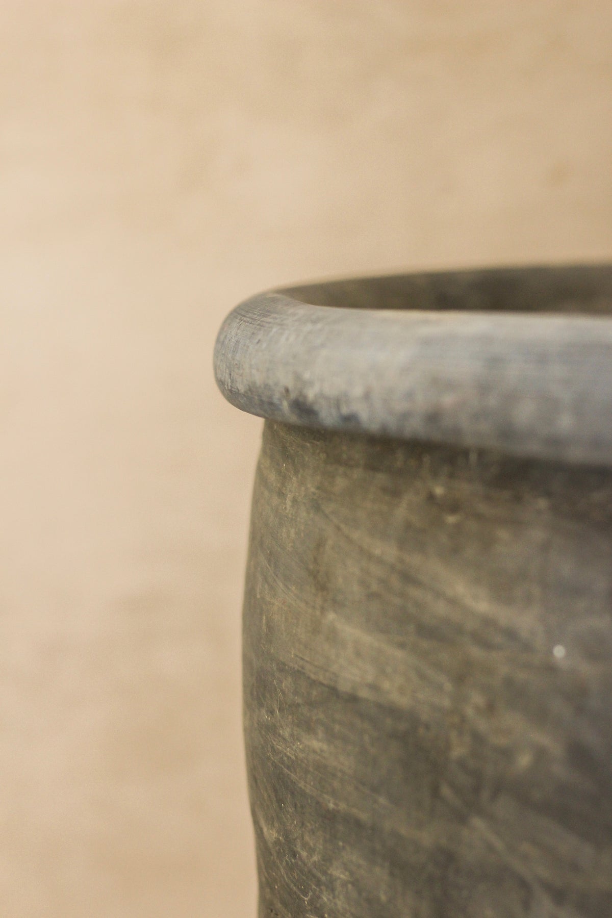 Big Old Grey Asian Pots - L009