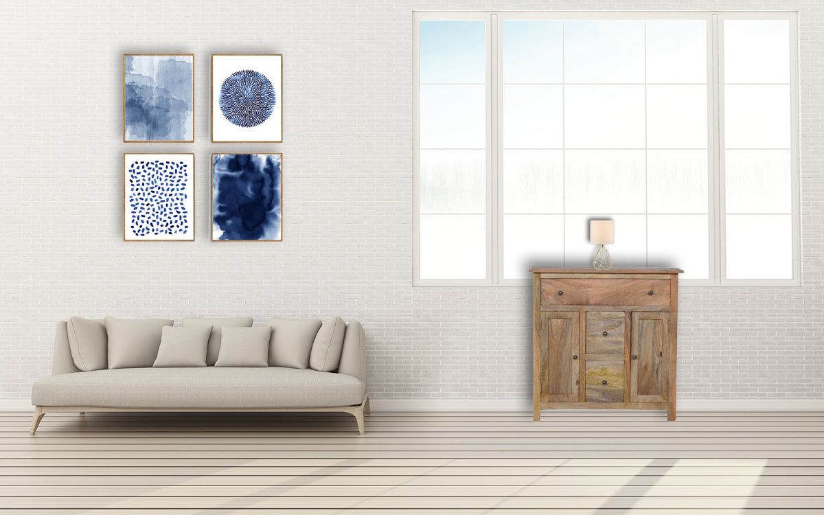 Multi Drawer Country Console