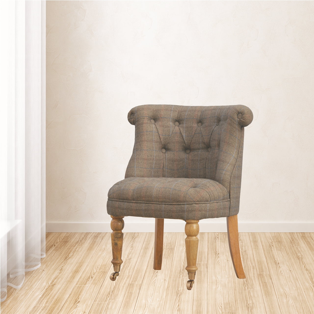 Small Multi Tweed Accent Chair