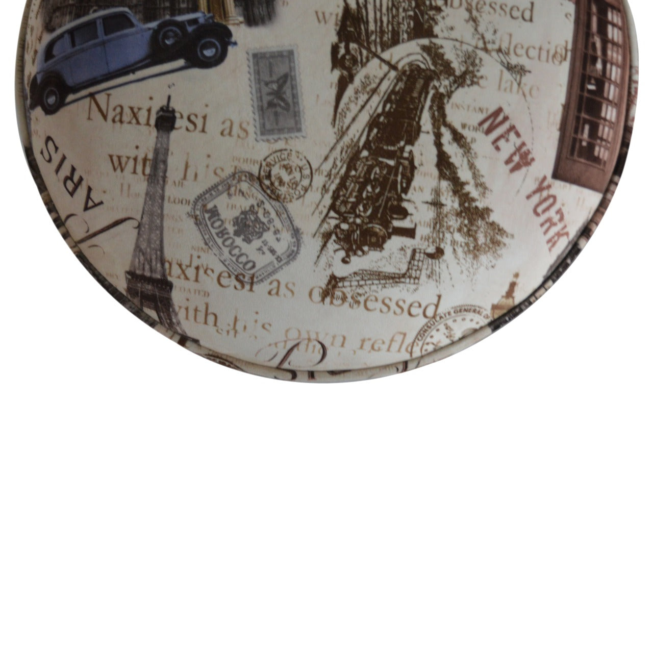 City Print Footstool