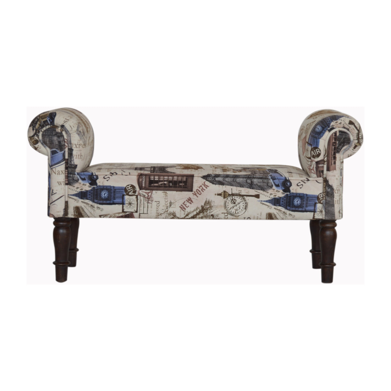 City Printed Bedroom Bench