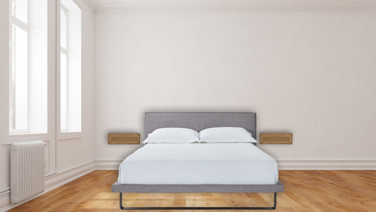 Wall Mounted Ratten Bedside