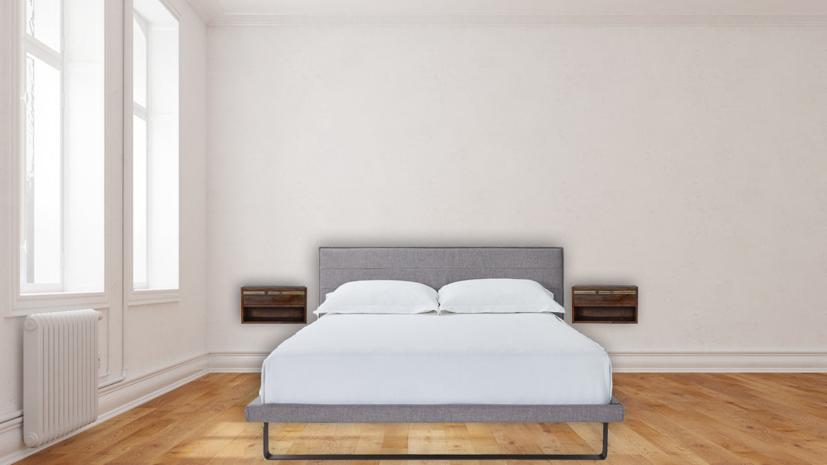 Floating Brass Handle Bedside