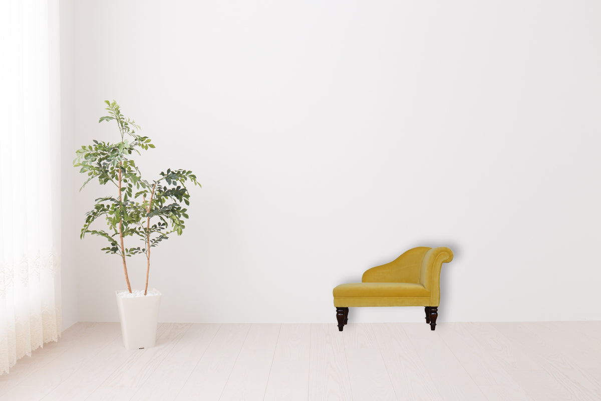 Mustard Velvet Chaise