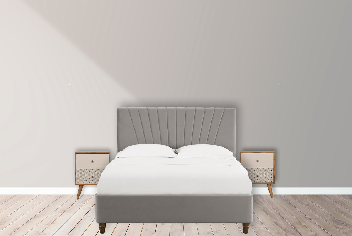 Geo Screen Printed 2 Tone Bedside