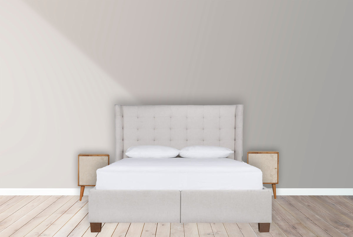 Acadia White Door Bedside