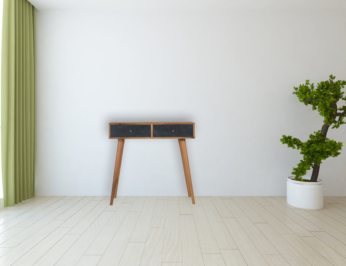 Acadia Black Console Table