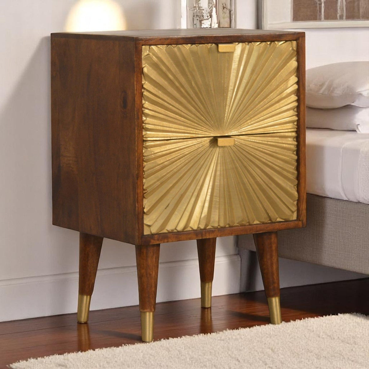 Manila Gold Bedside Table