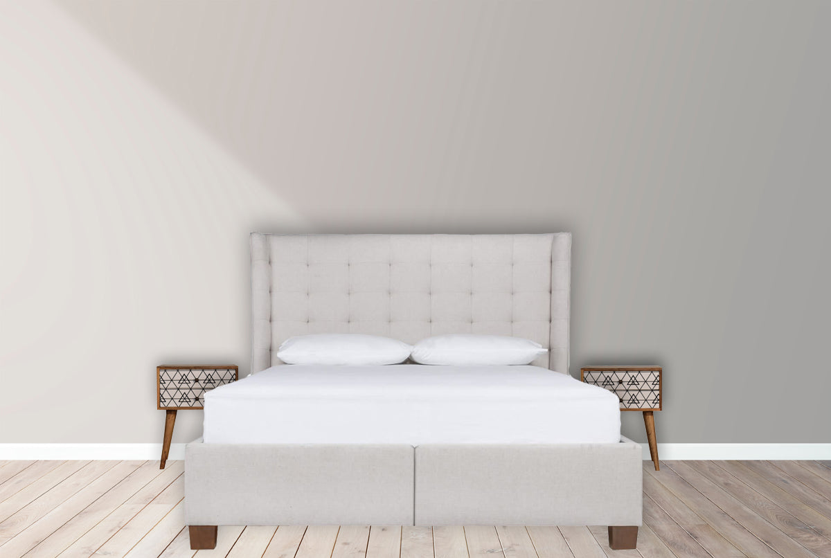 Triangular Printed Bedside