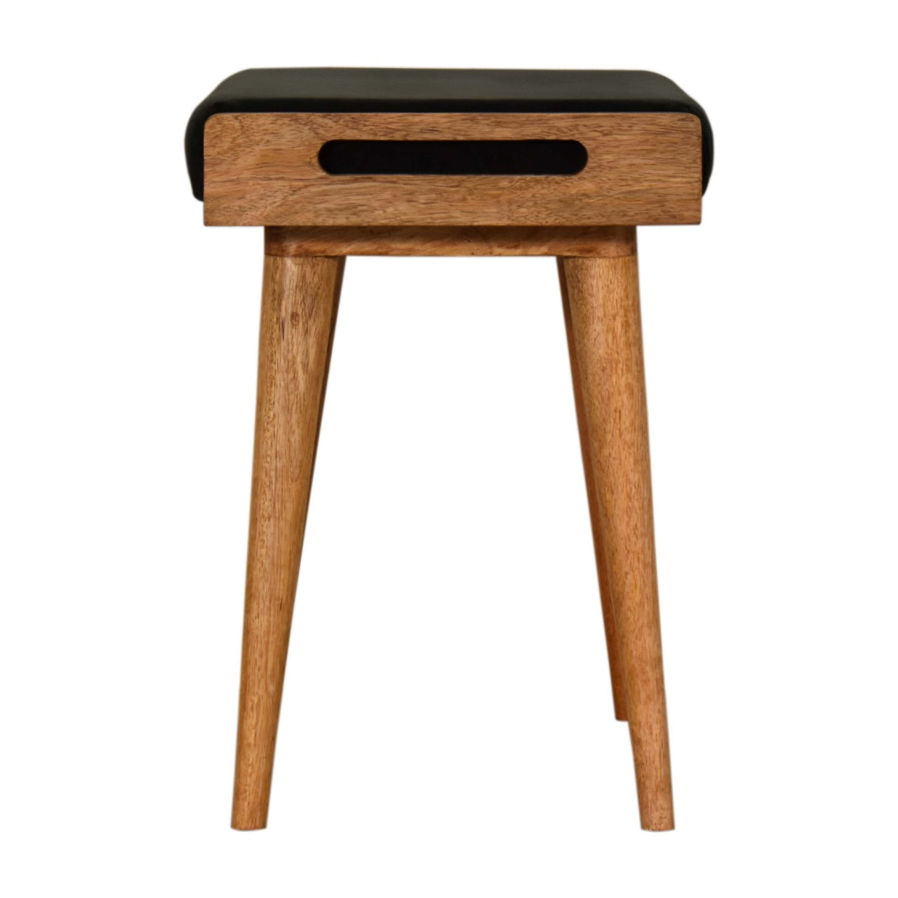 Emerald Velvet Tray Style Footstool