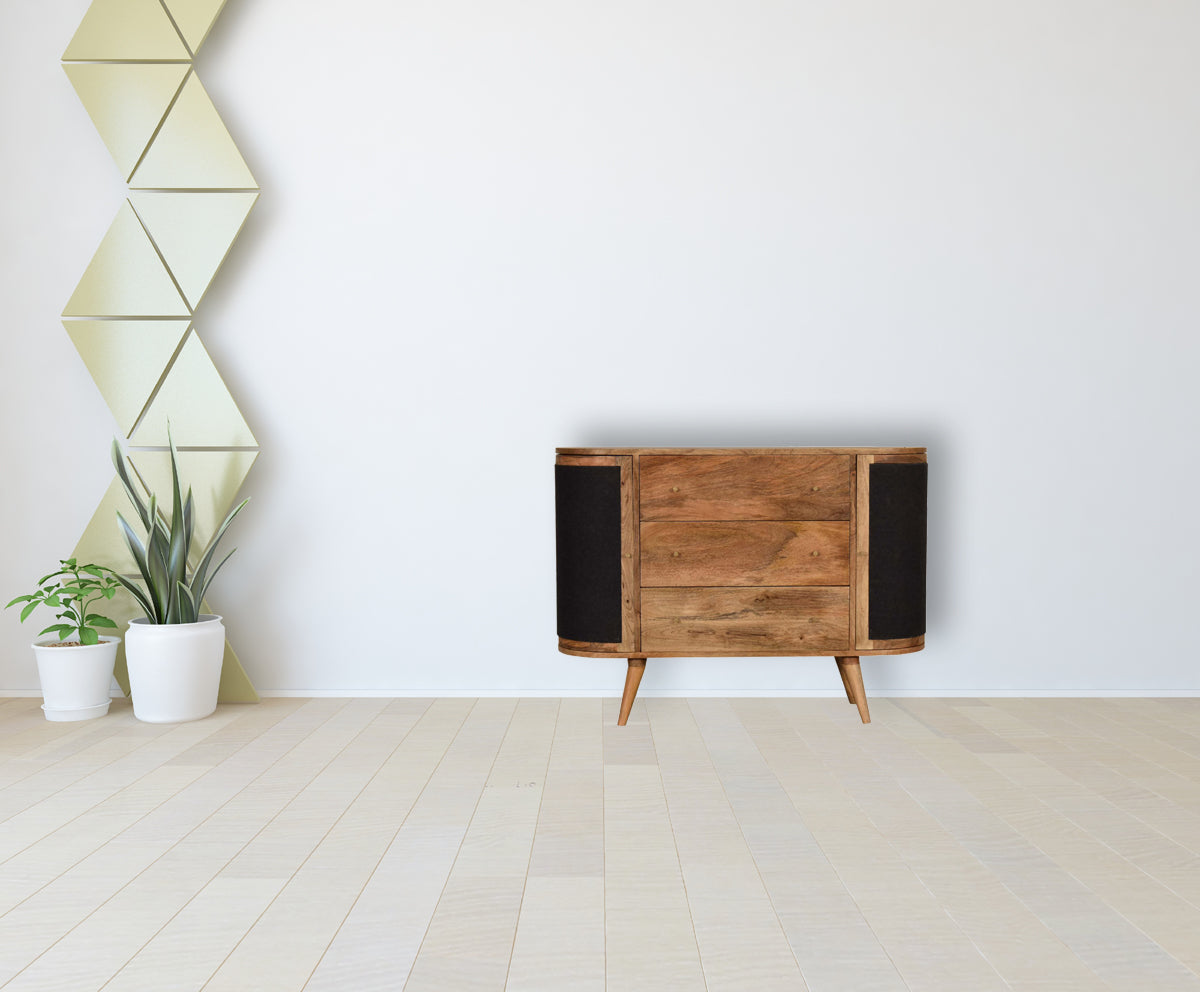 Close-knit Sofia Black Cabinet