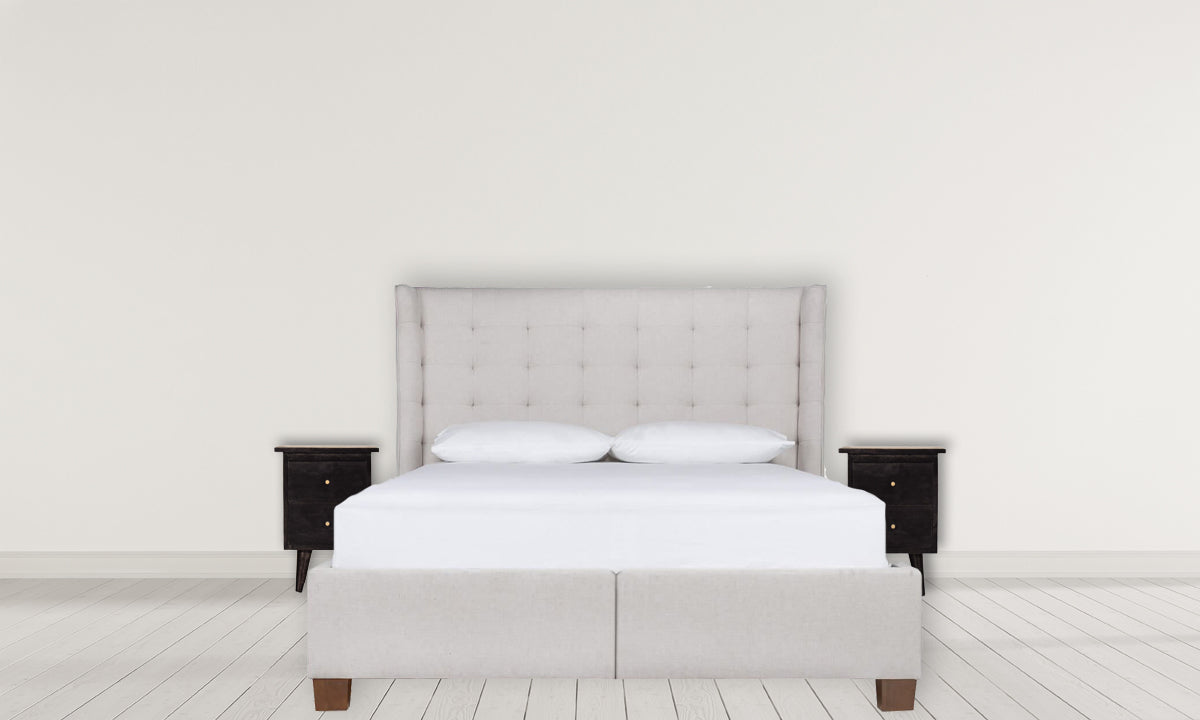 Black Hand Painted Bedside