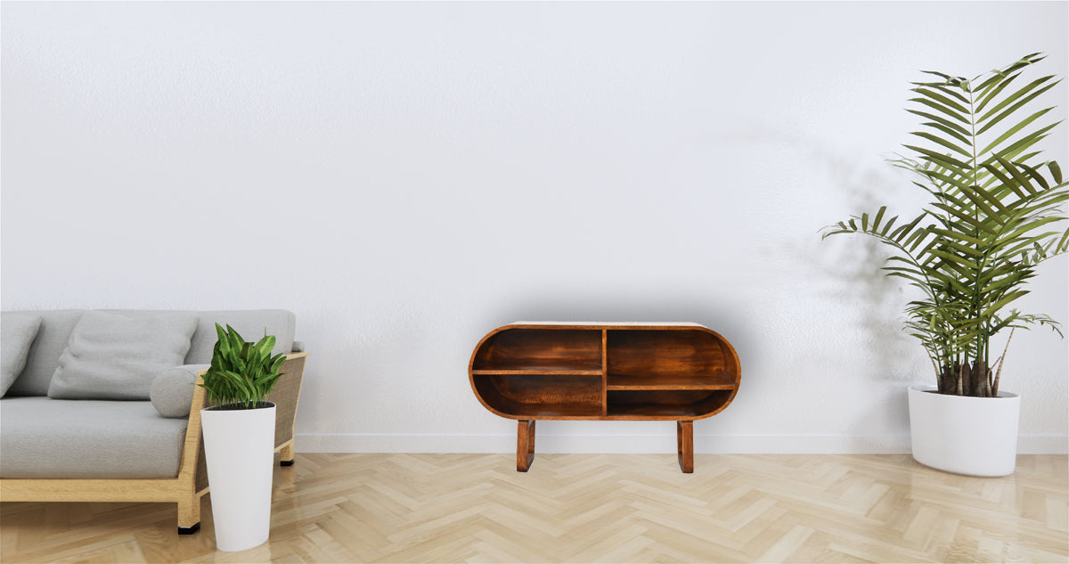 Chestnut Open Circular Media Unit