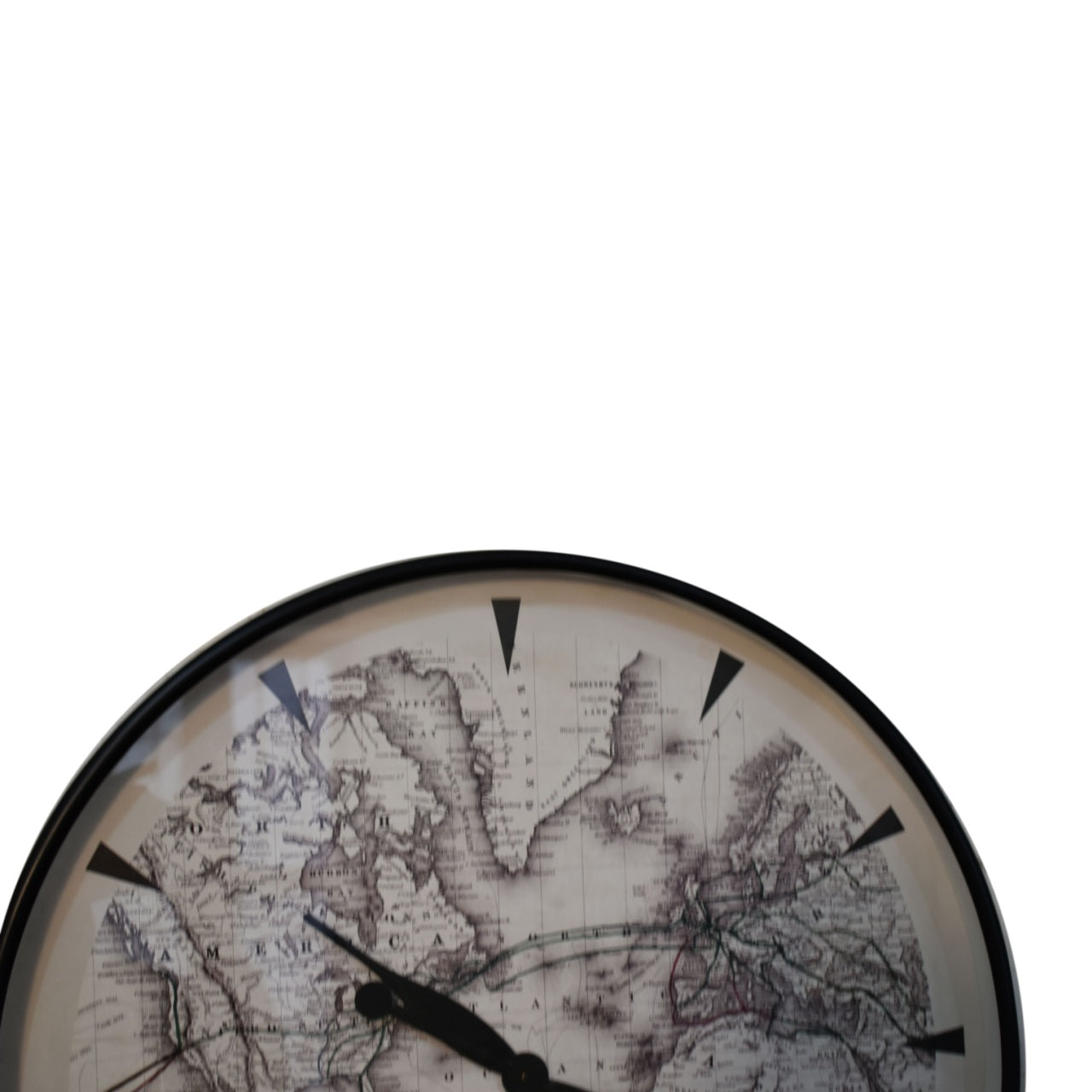 Atlas Style Wall Clock Elegant Home Decor Timepiece