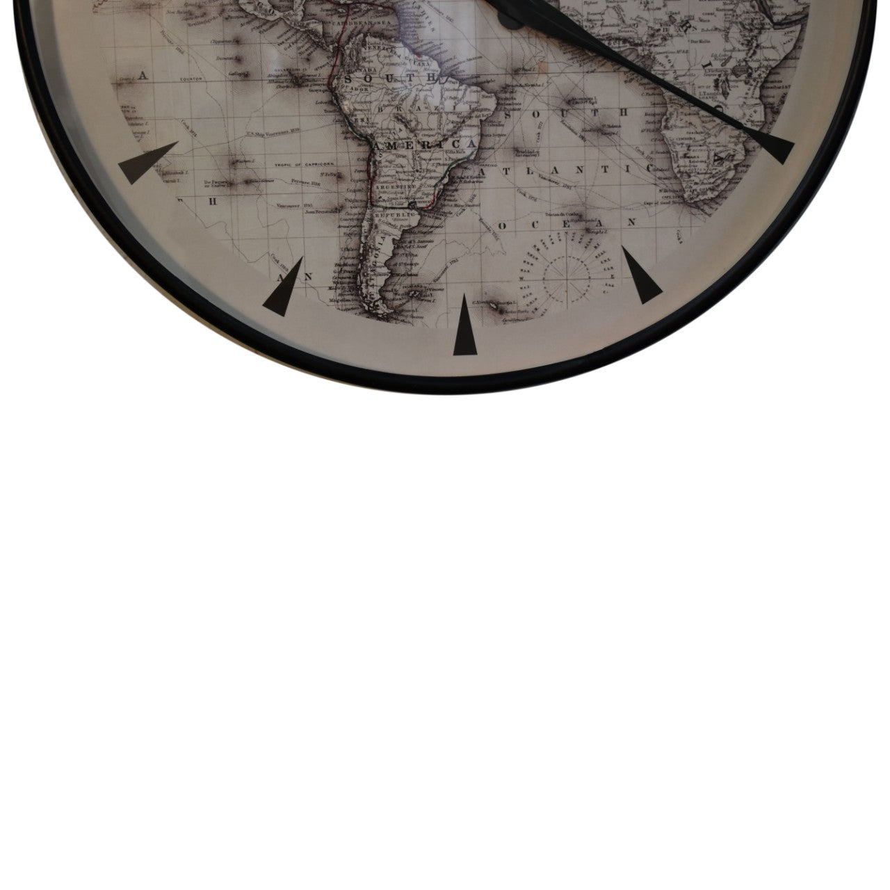 Atlas Style Wall Clock Elegant Home Decor Timepiece