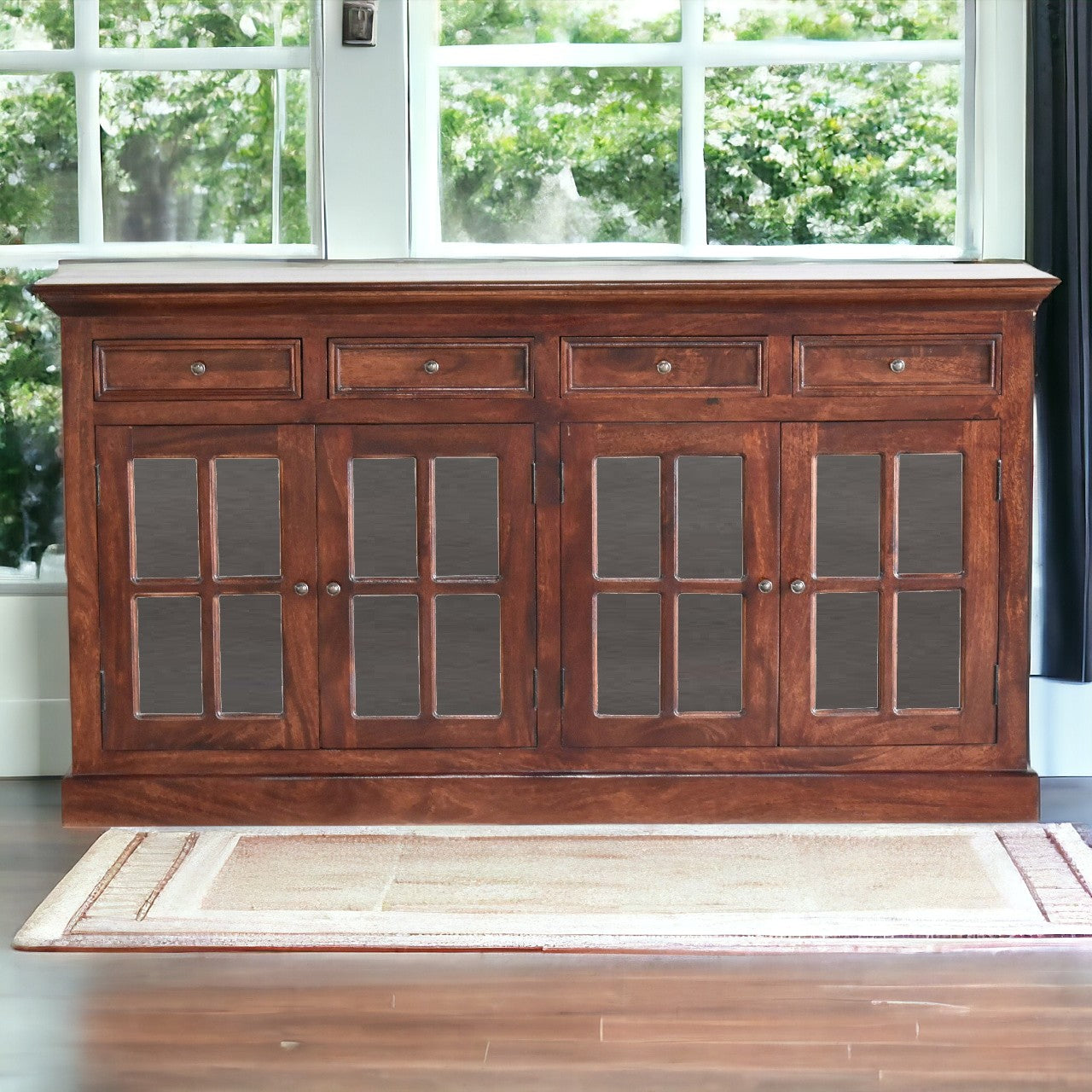 Large Cherry Glazed Sideboard