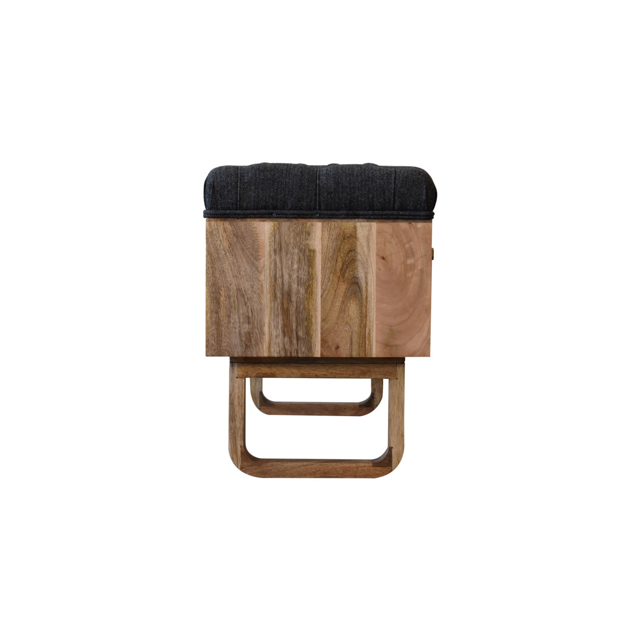 'U' Black Tweed Diamond Bench