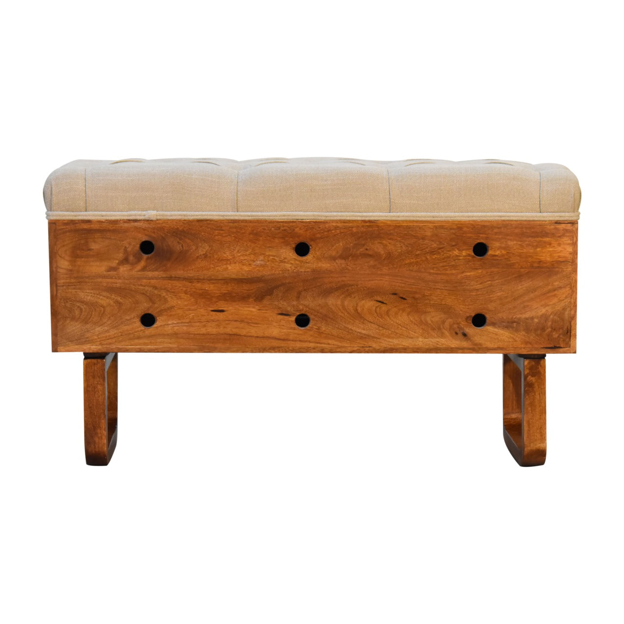'U' Chestnut Diamond Bench