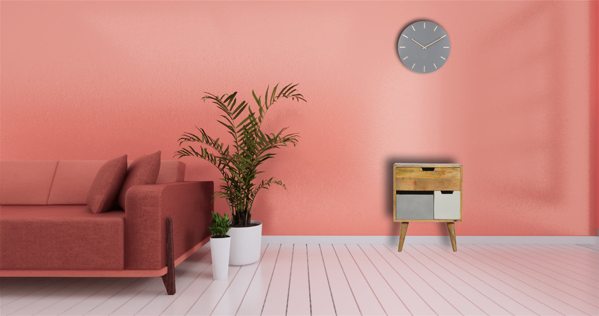 Removeable Grey and White Bedside