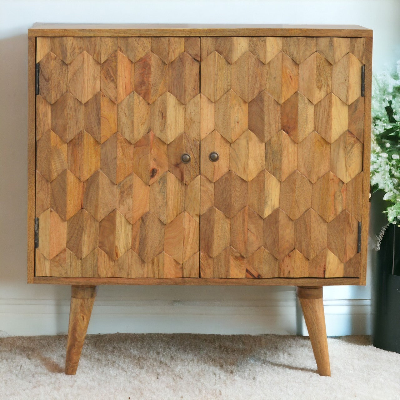 Pineapple Carved Cabinet