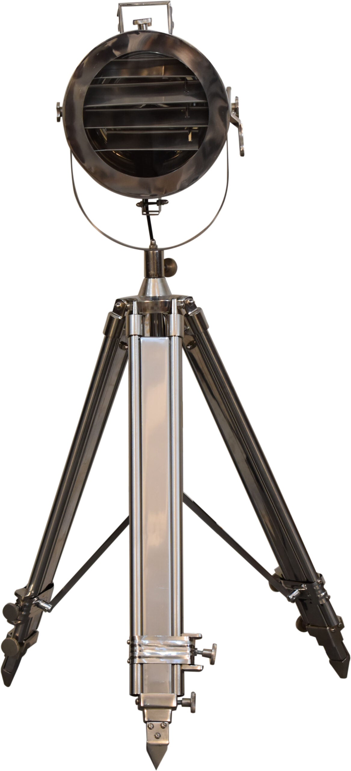 Chrome Tripod Spotlight Floor Lamp