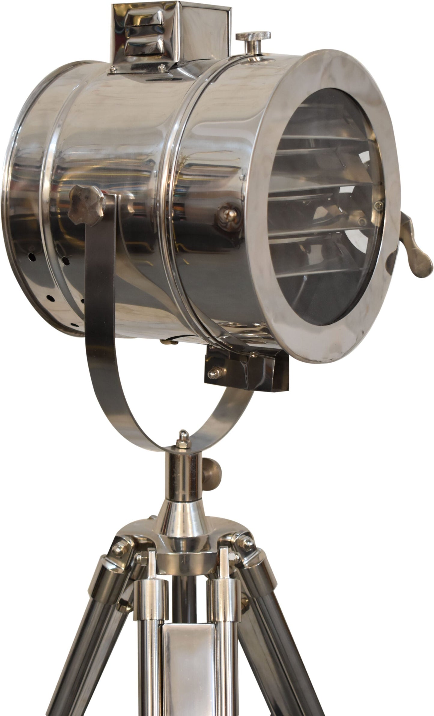 Chrome Tripod Spotlight Floor Lamp