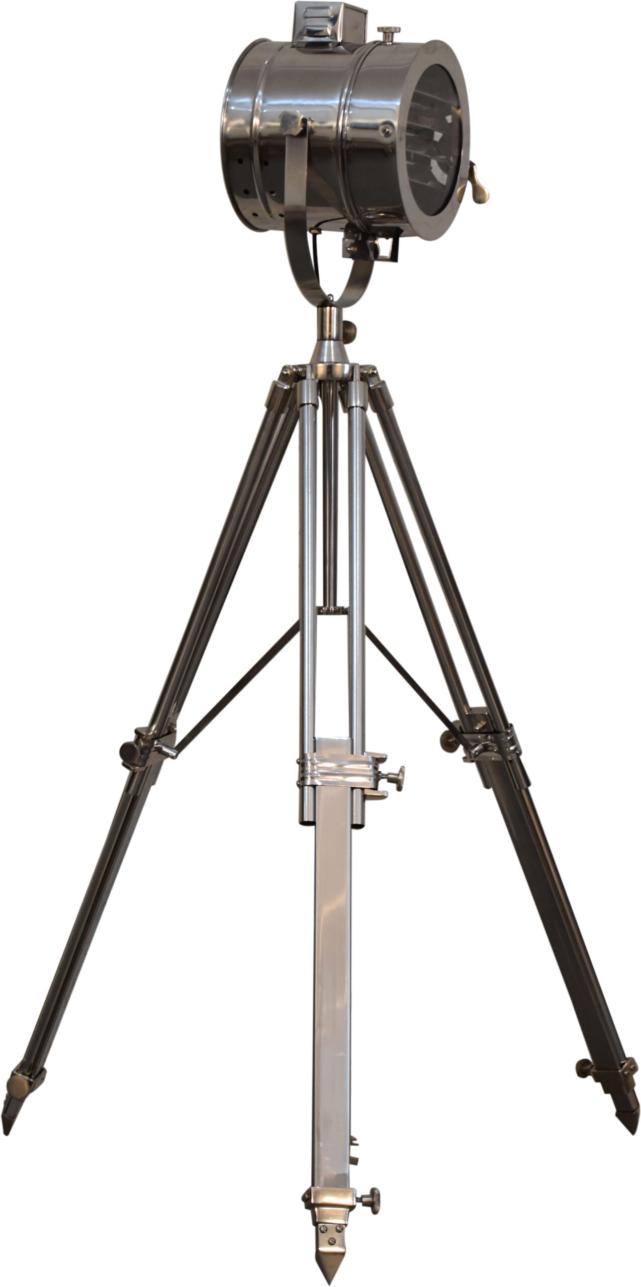 Chrome Tripod Spotlight Floor Lamp