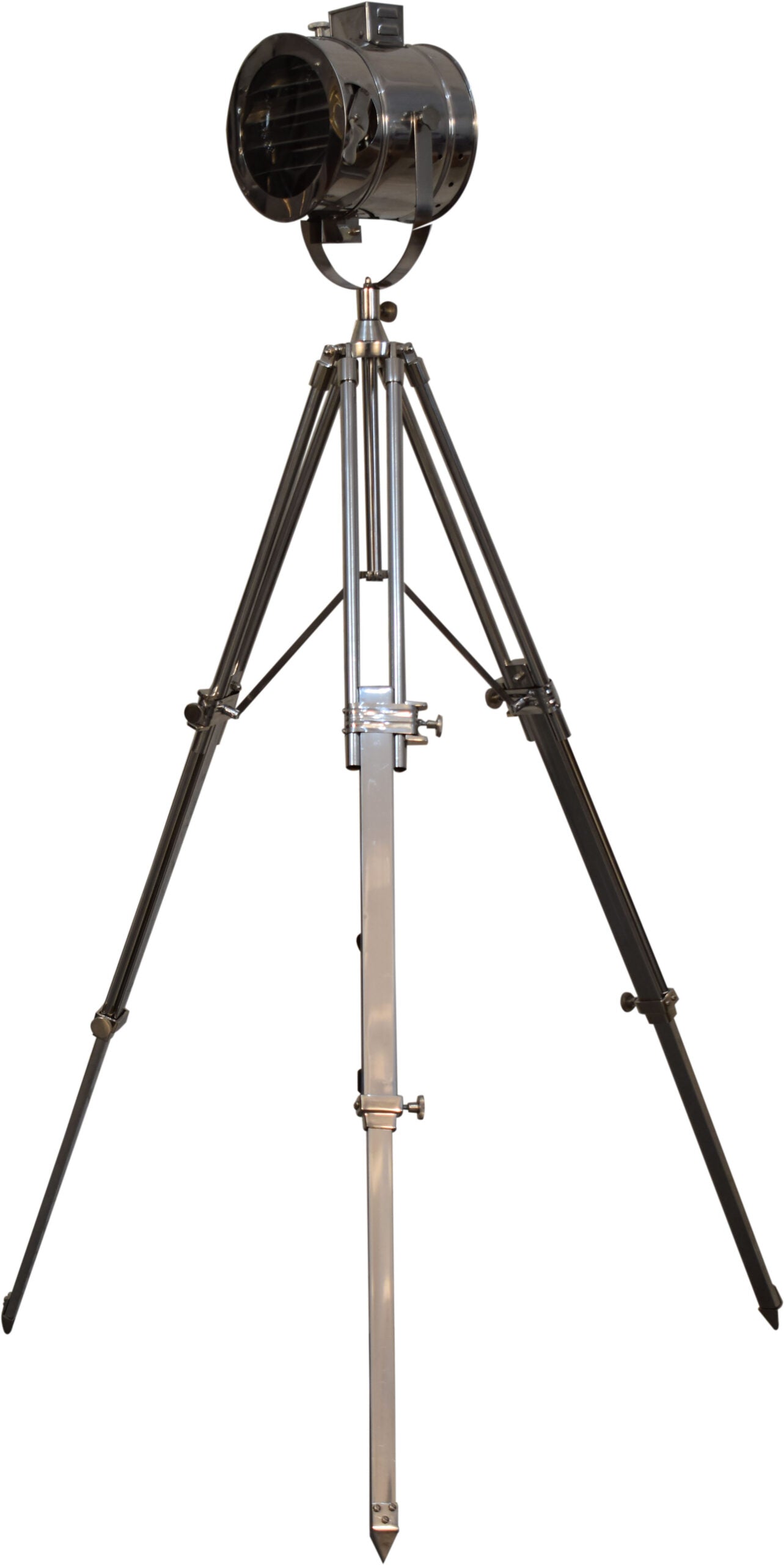 Chrome Tripod Spotlight Floor Lamp