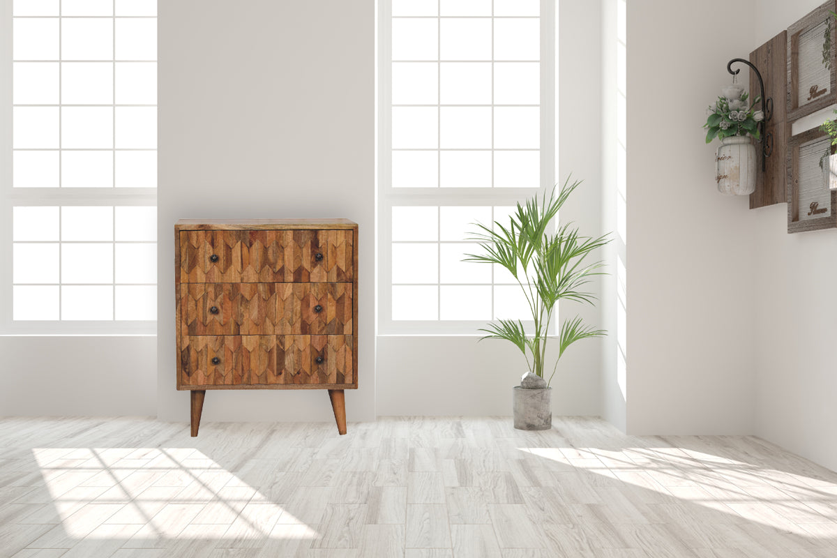 Mini Pineapple Carved Chest