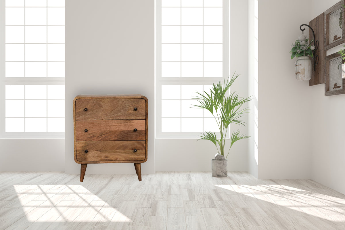 Mini Curved Oak-ish Chest