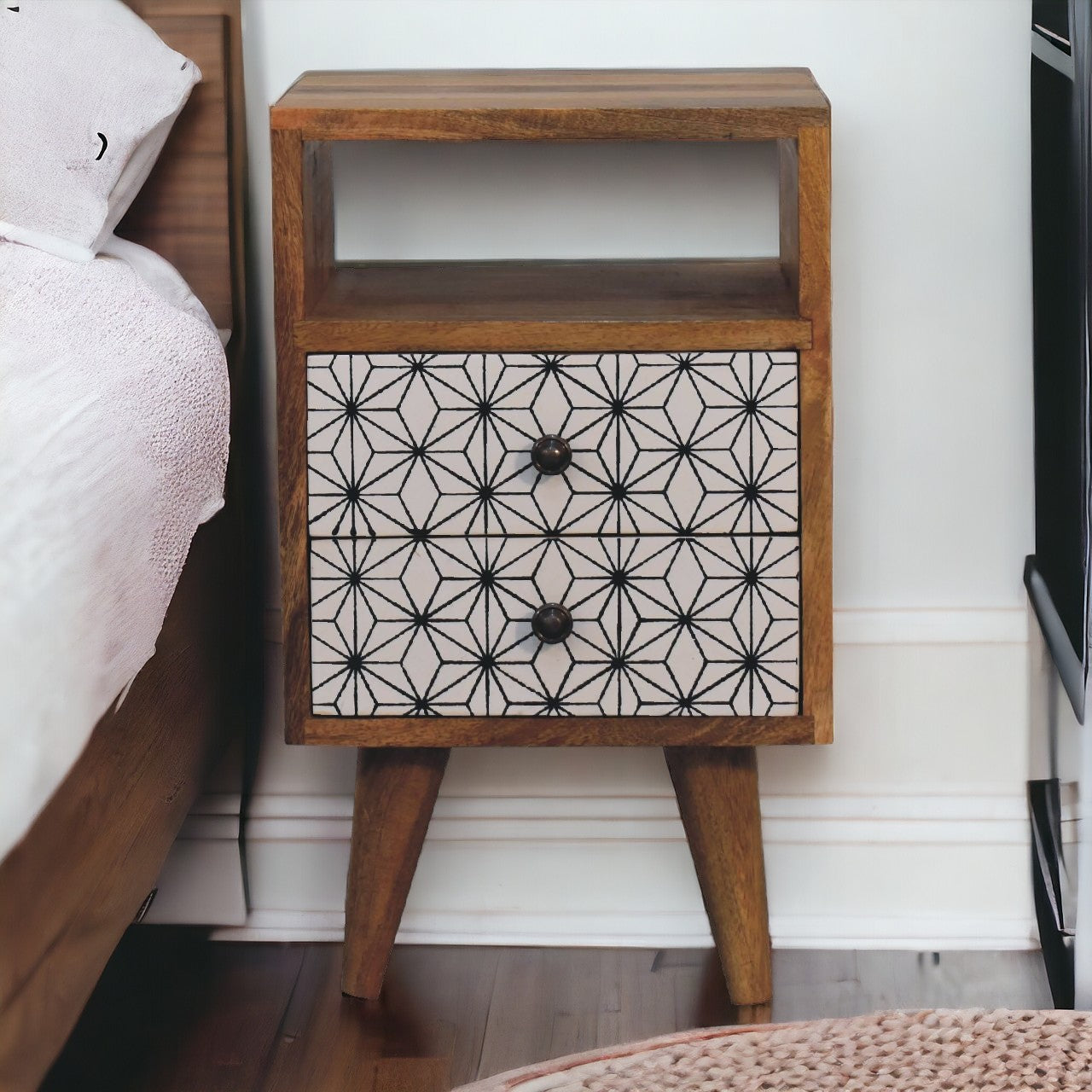Mini Prima Bedside with Open Slot