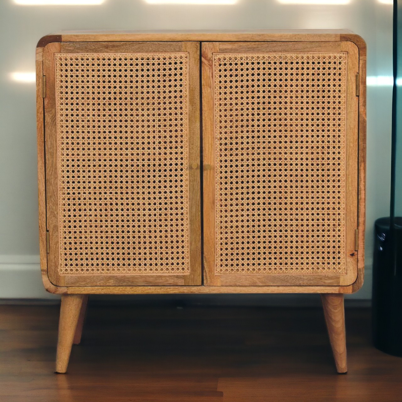 Larrisa Woven Storage Cabinet