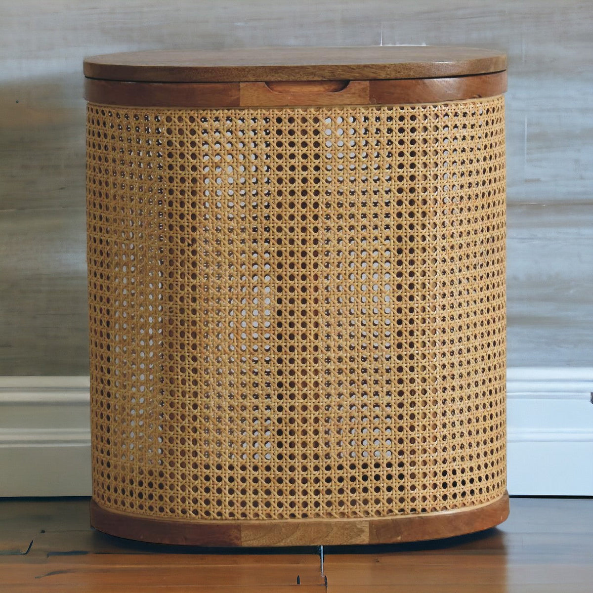 Larissa Round Lid-Up Storage Stool