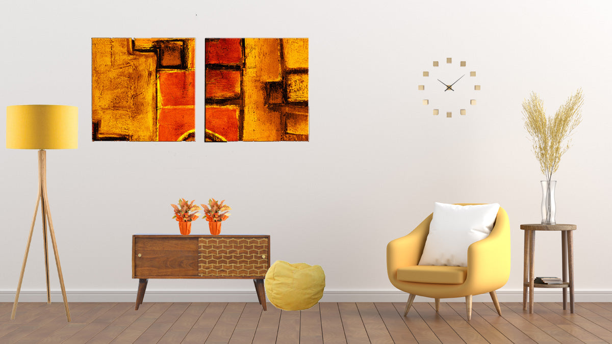 Gold Art Pattern Sideboard