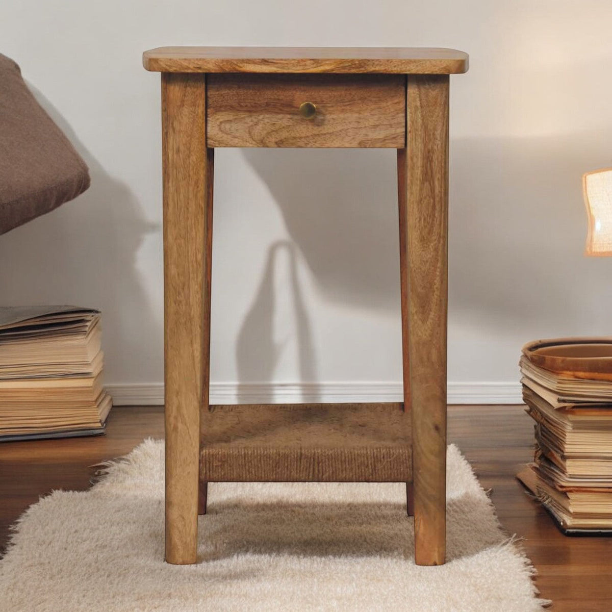 Rope End Table Accent Piece