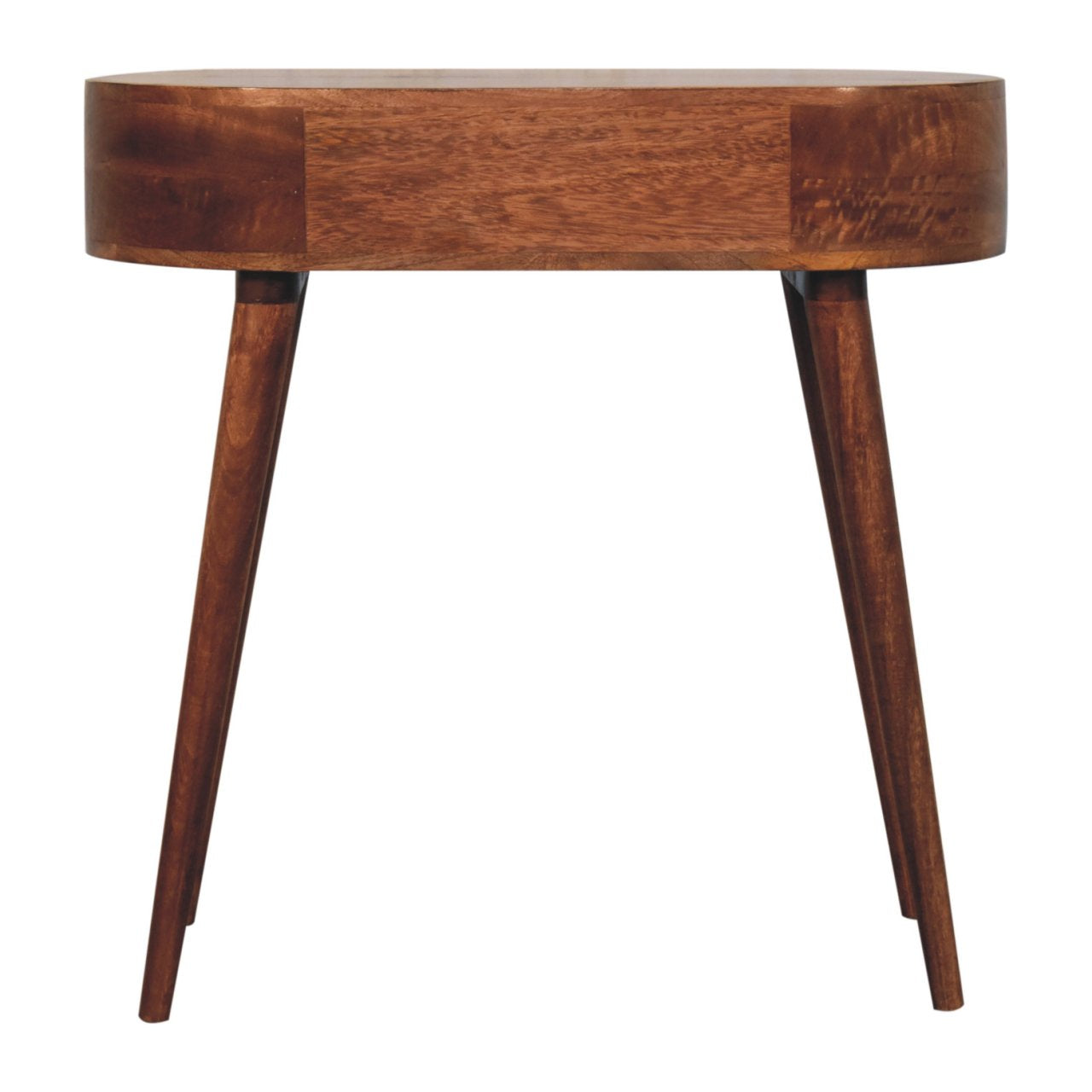 Honey Caramel Rounded Small Console Table