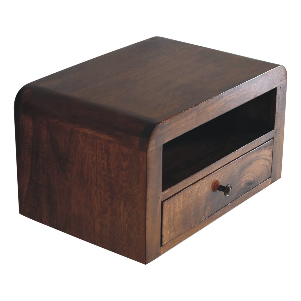 Chunky Chestnut 1 Drawer Wall Mounted Nightstand
