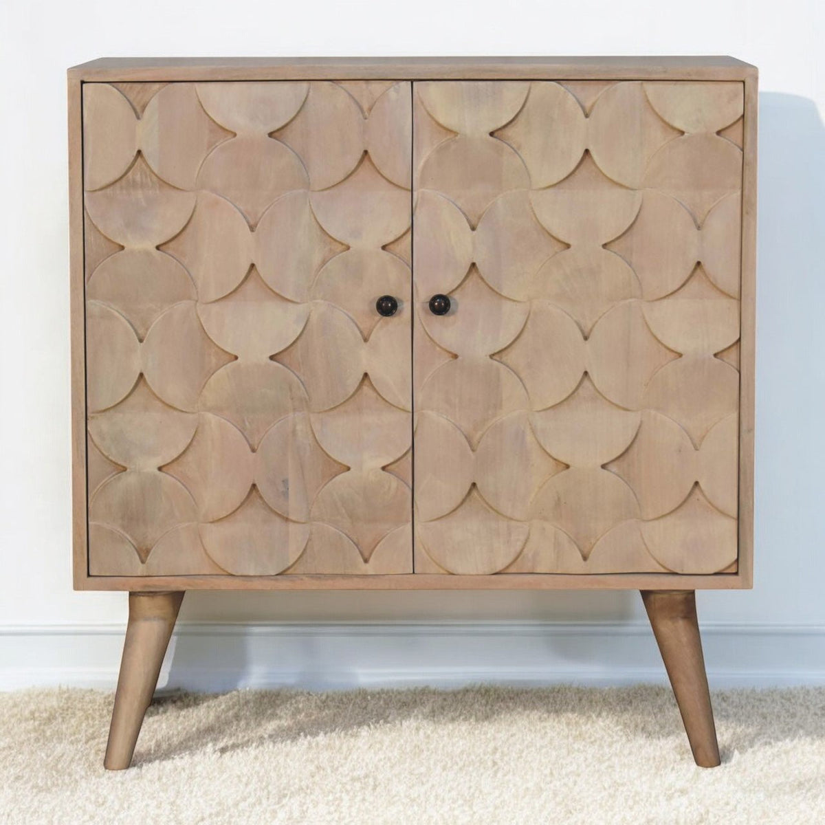 Hourglass Carved Ivory Cabinet