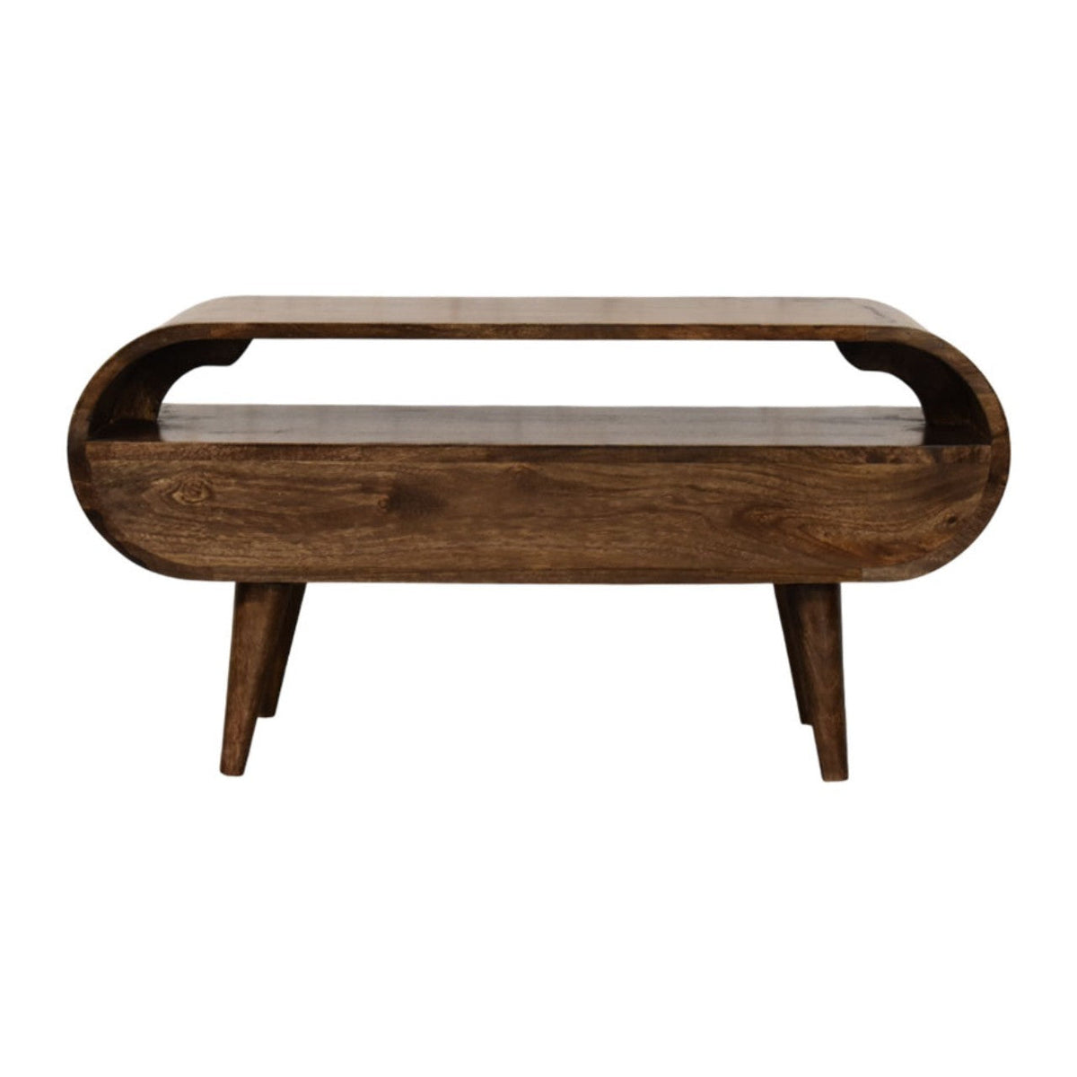 Rounded Edge 2-Drawer Media Unit