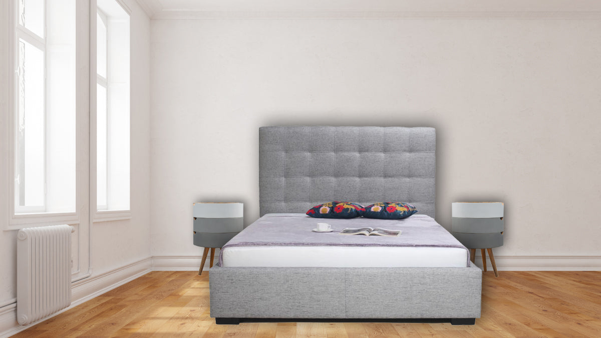 3 Drawer Grey Paint Bedside