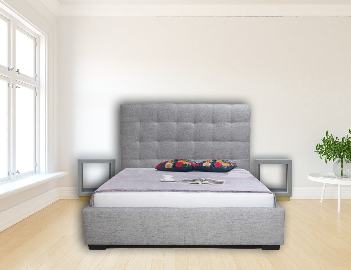 Cement Cube Bedside Table