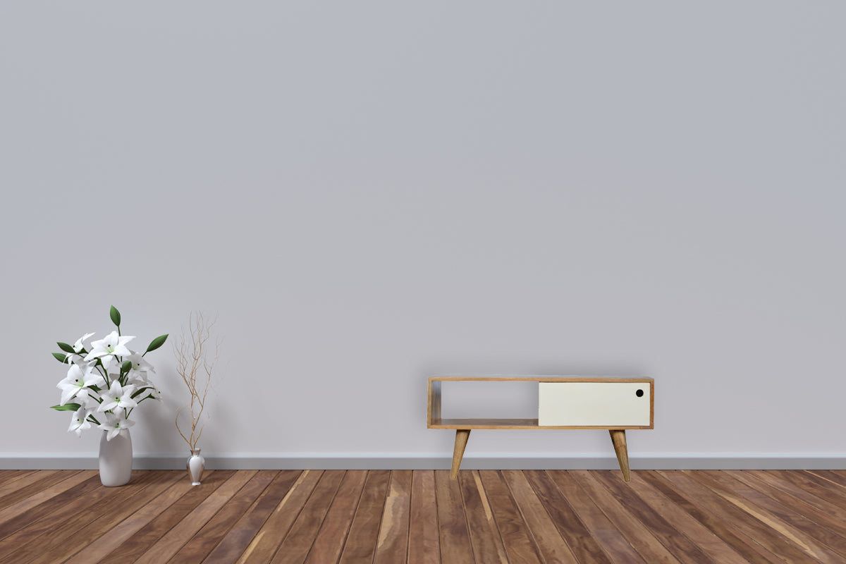 White Sliding Media Unit