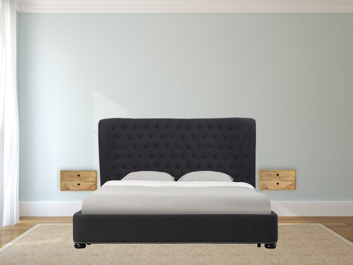 Oak-ish Wall Mounted Bedside