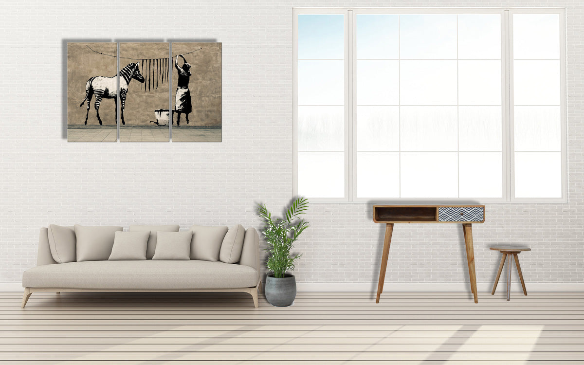 Monochrome Print Writing Desk